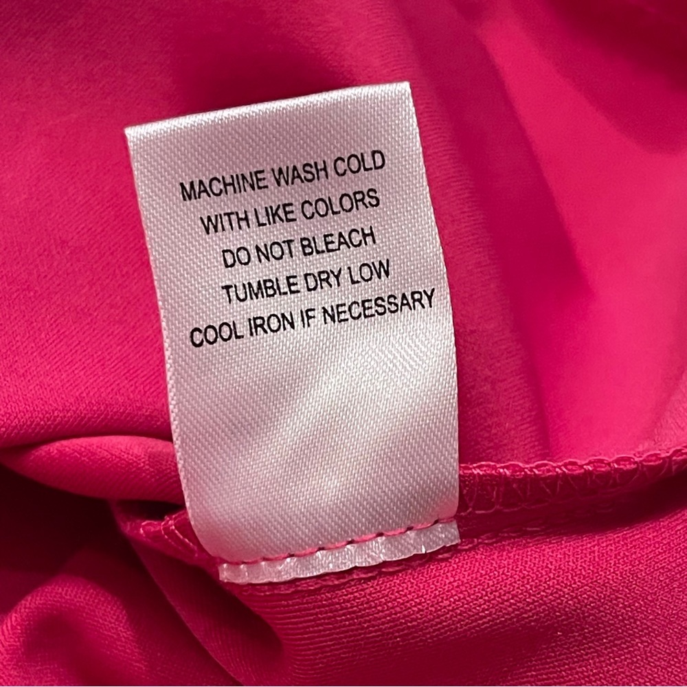 Glamour Hot Pink Sleeveless Shift Dress 6 - Picture 6 of 7